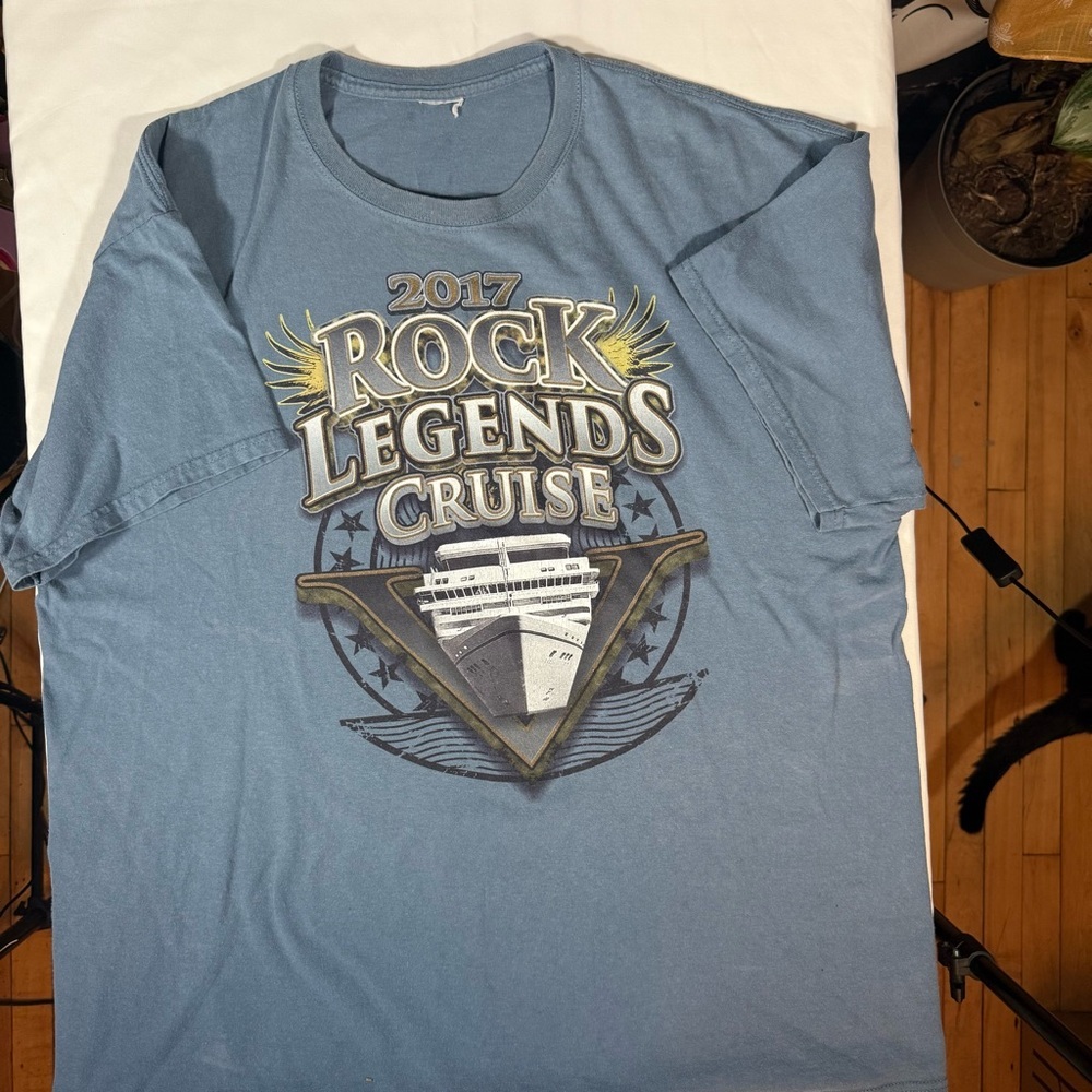2017 Rock Legends Cruise Graphic Tee - Blue